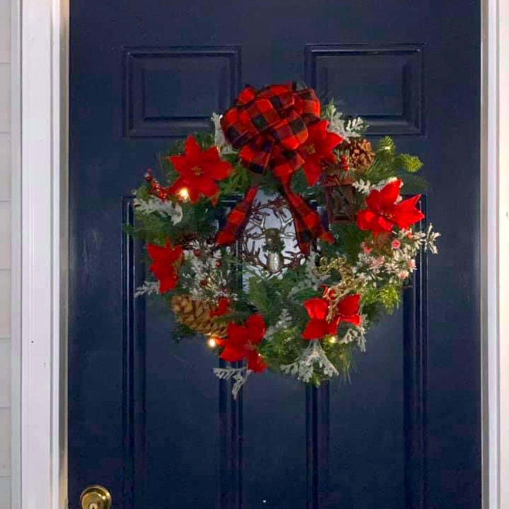 Christmas Wreath- Battery operated lights